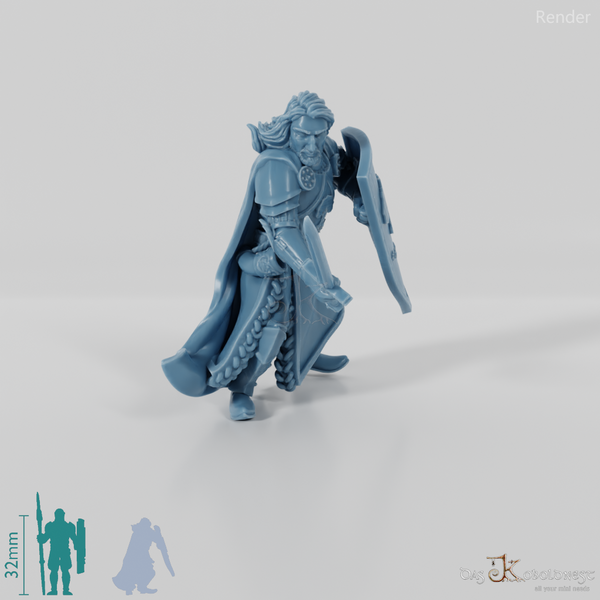 Barazan, Gonthan military leader with sword