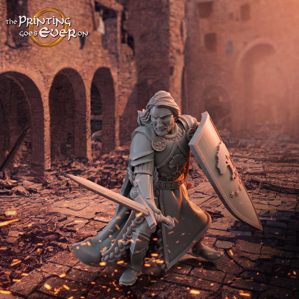 Barazan, Gonthan military leader with sword