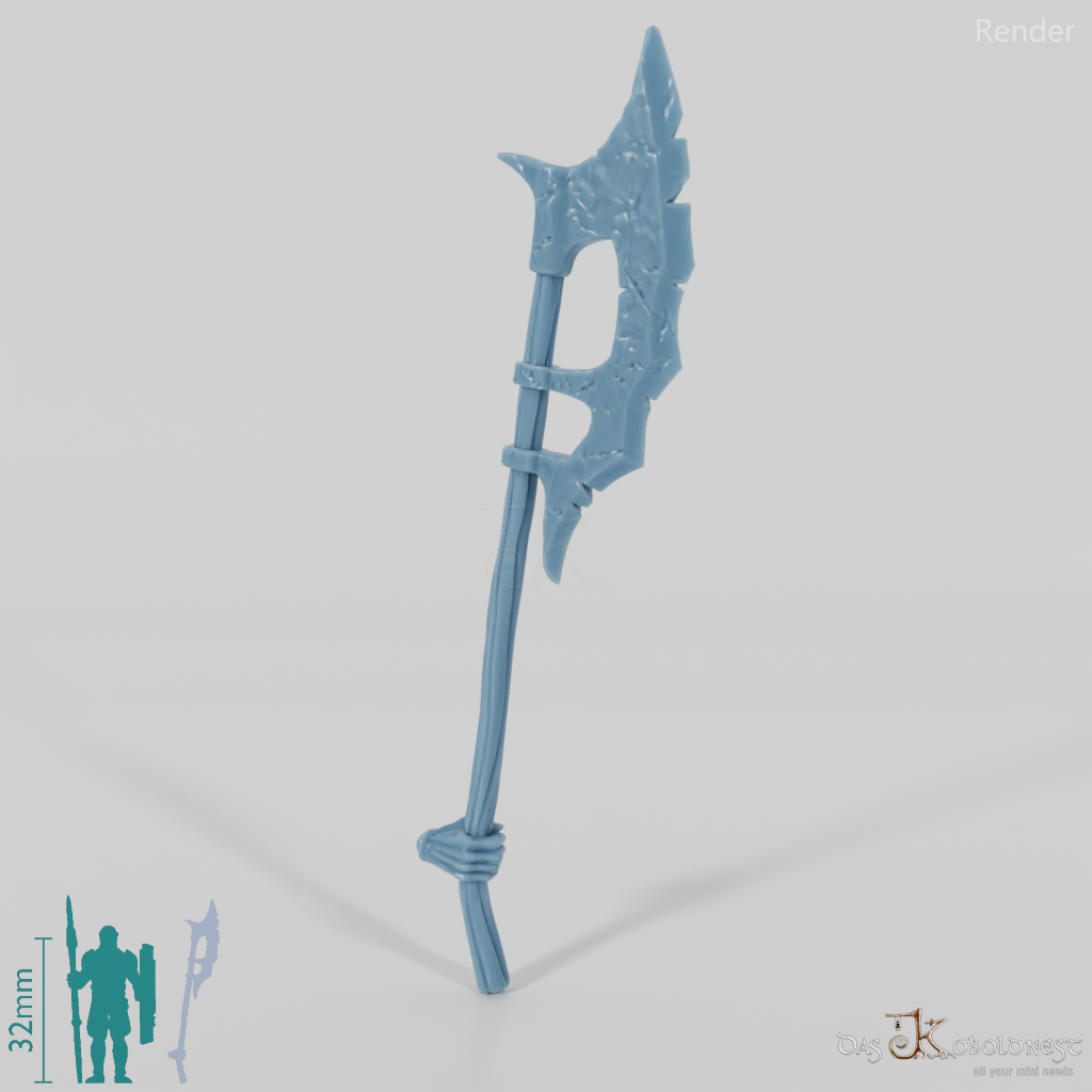 Orc bardiche with hand