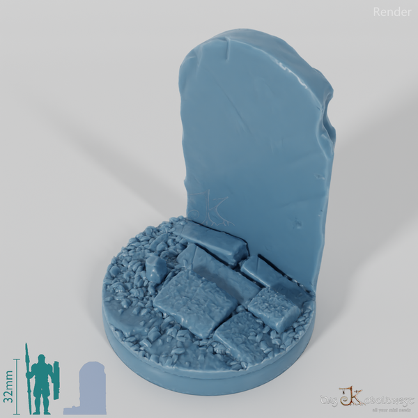 Cemetery bases (round)