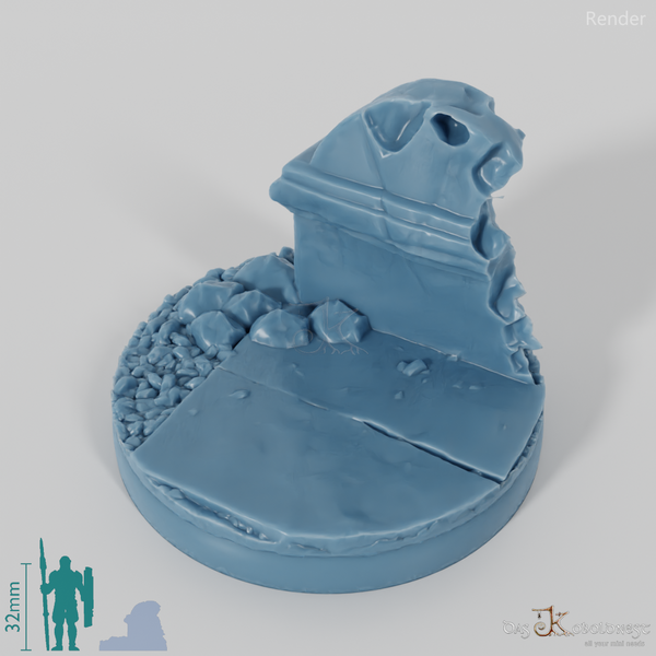 Cemetery bases (round)