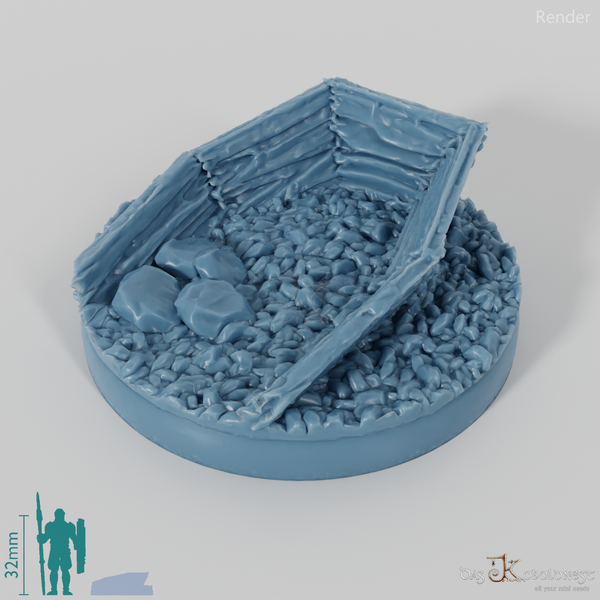 Cemetery bases (round)