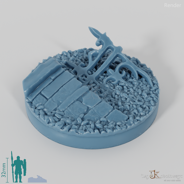 Cemetery bases (round)