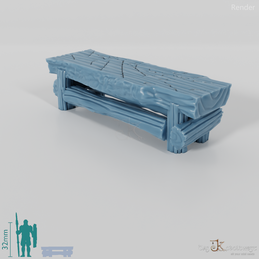 Bench - Rustic bench 01