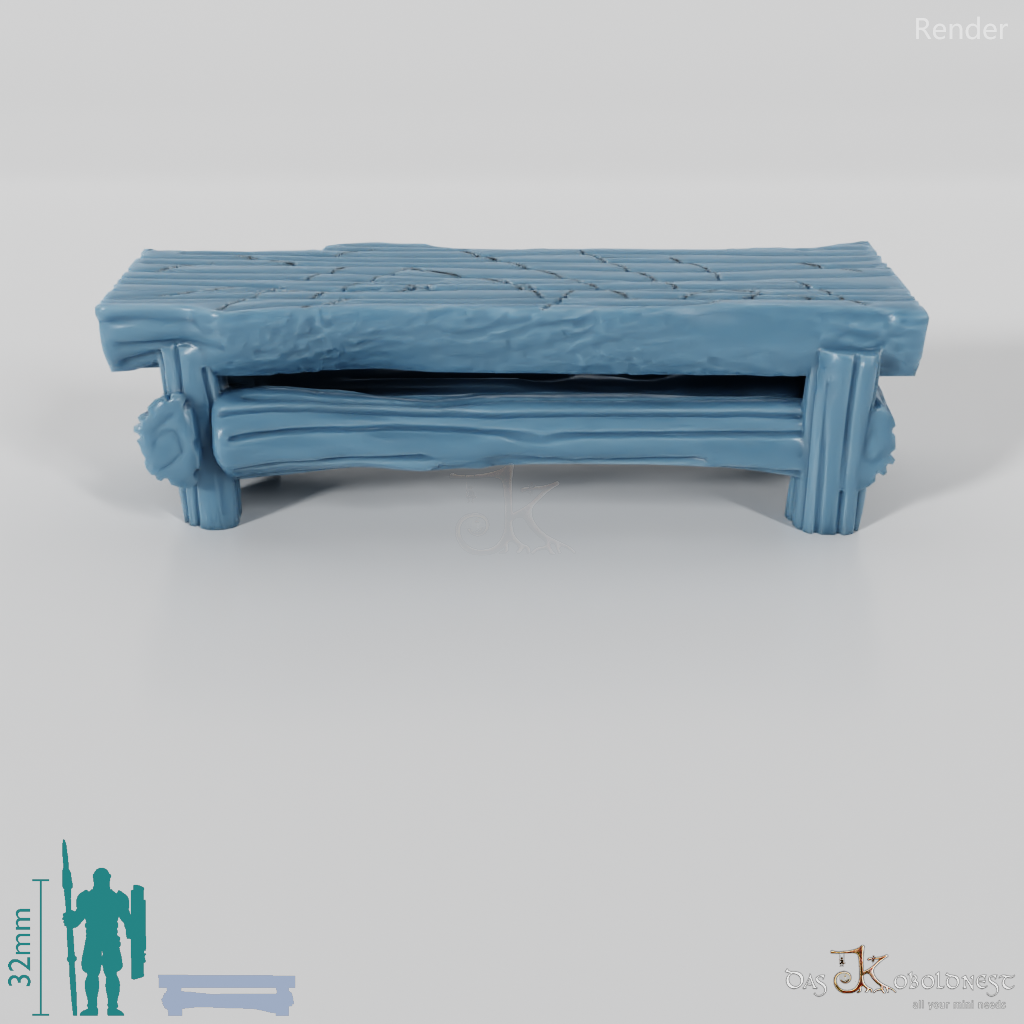 Bench - Rustic bench 01