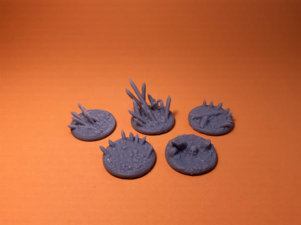 Bases with wooden palisade (round)