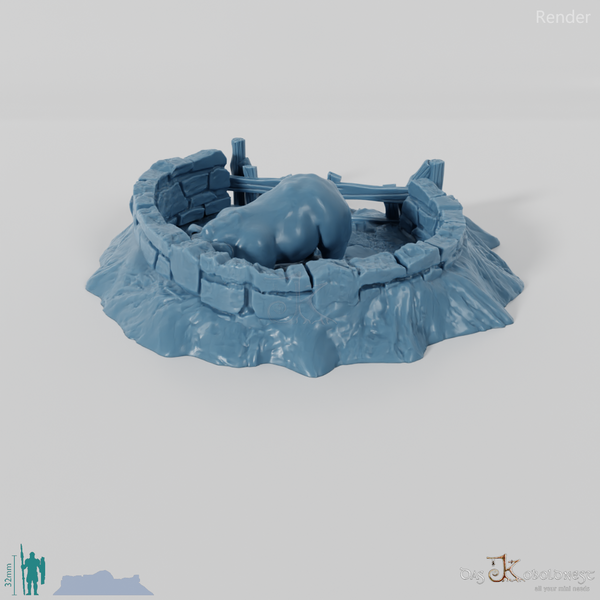 Stable - pig pen with pig