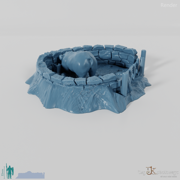 Stable - pig pen with pig