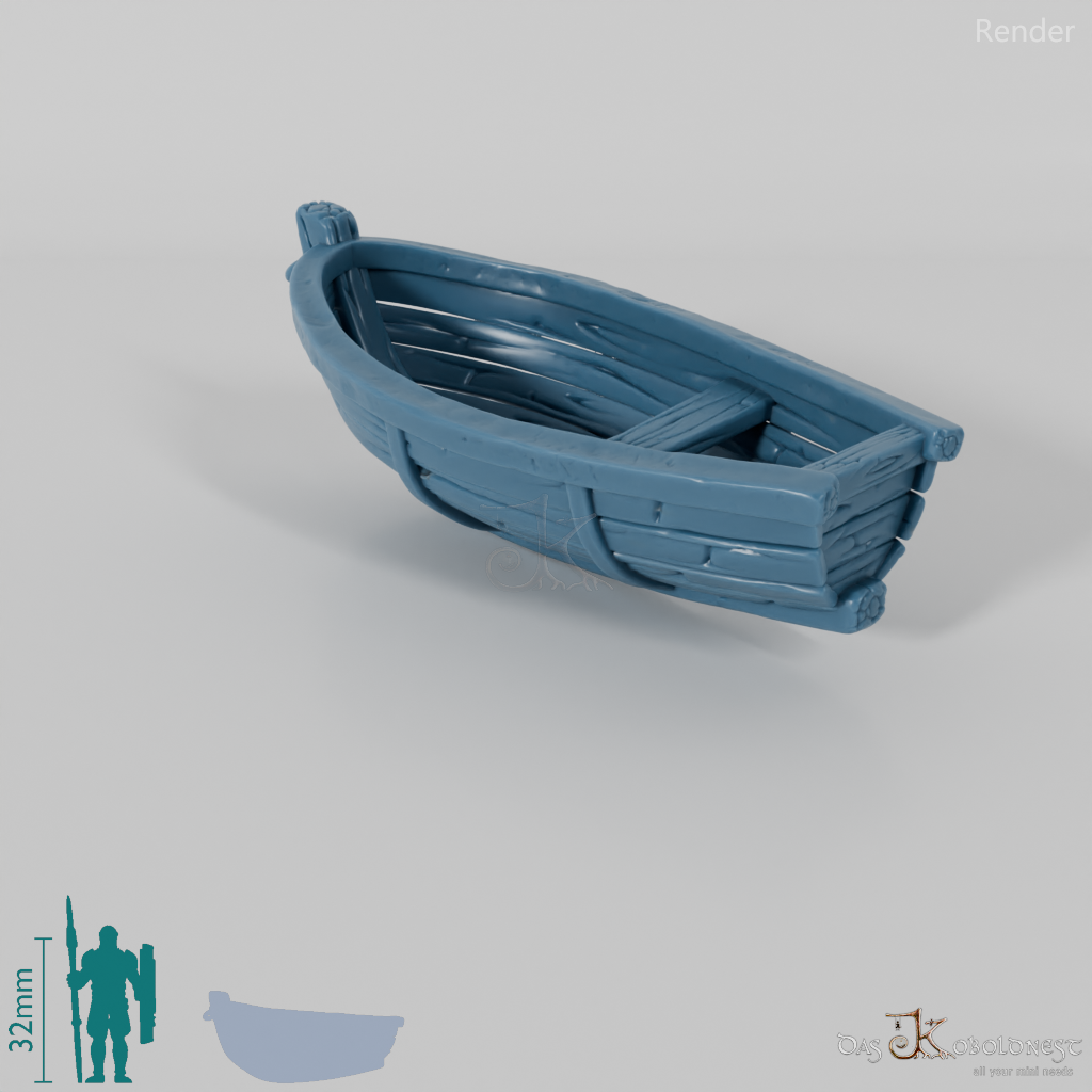 Boat building - wooden rowing boat