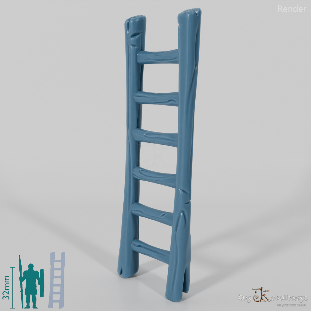 Boat Building - Large Wooden Ladder