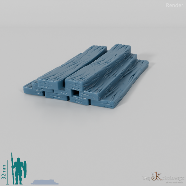 Boat building - stack of boards