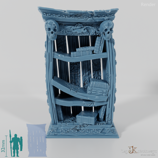 Shelf - Modern bookshelf with books