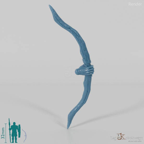 Halbling-Langbogen mit Hand