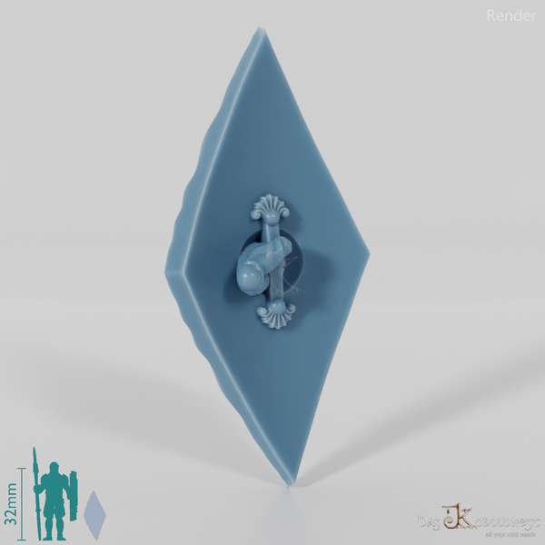 Elven shield - rider shield with hand