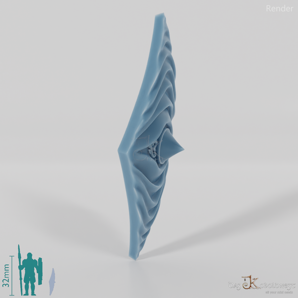 Elven shield - rider shield with hand