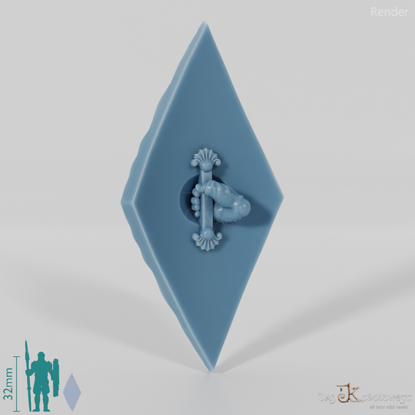 Elven shield - rider shield with hand