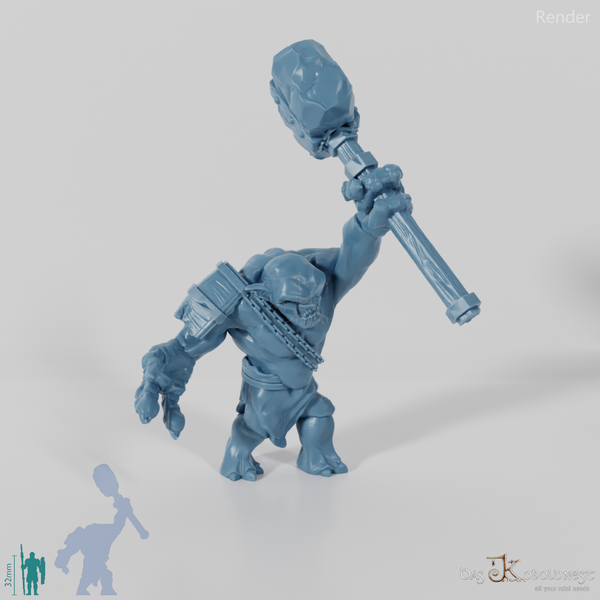 Cave troll with hammer