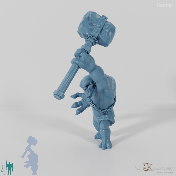 Cave troll with hammer