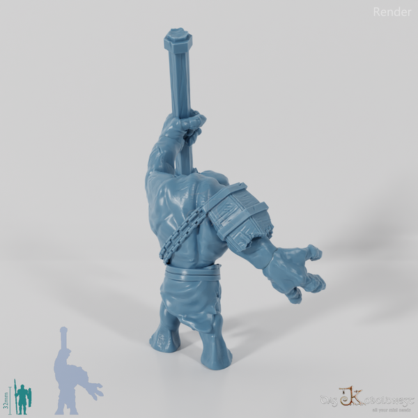 Cave troll with spear