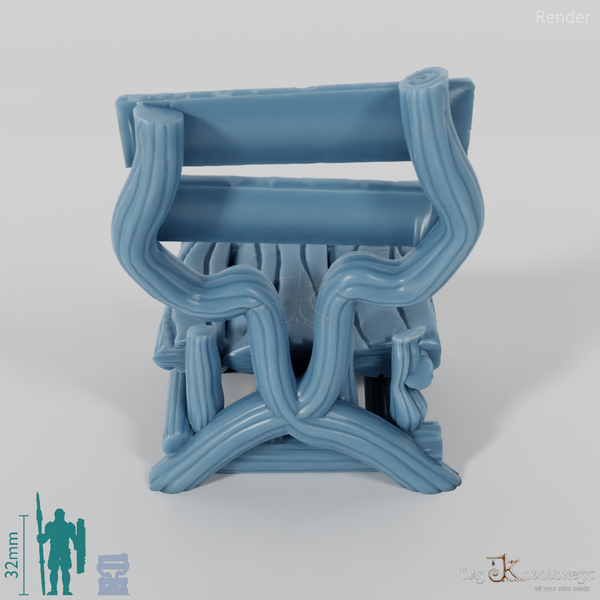 Stuhl - Rustikaler Holzstuhl 01