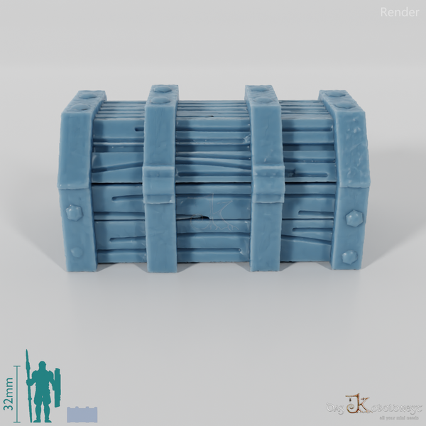 Chest - Double locked wooden chest