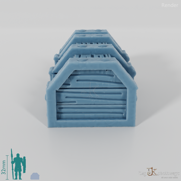 Chest - Double locked wooden chest