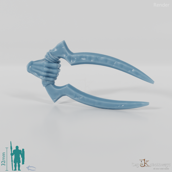 Orc claw weapon with hand