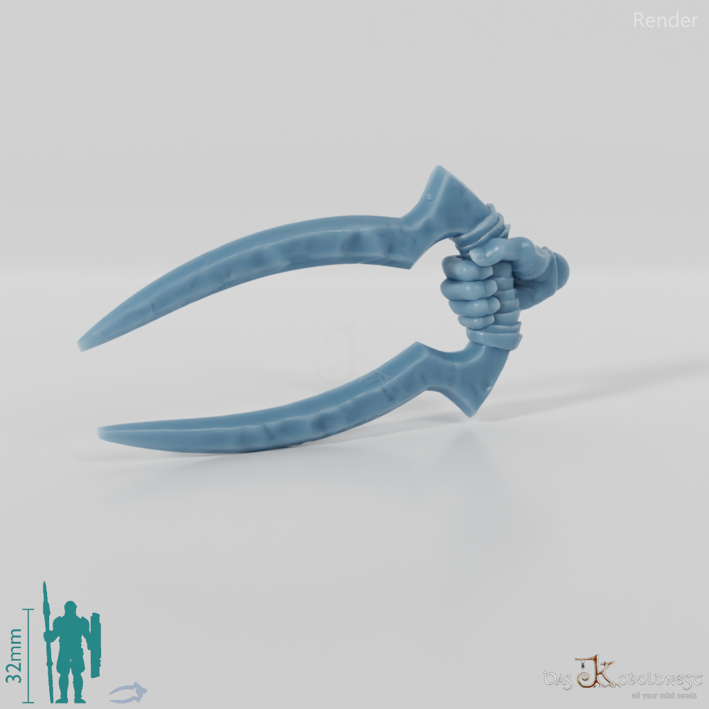 Orc claw weapon with hand