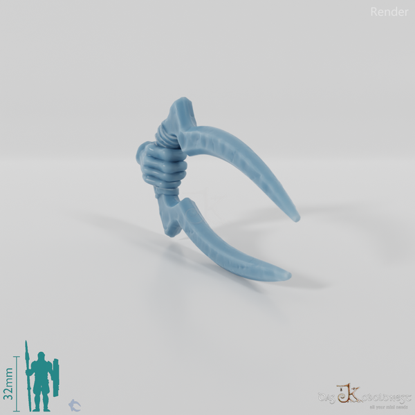 Orc claw weapon with hand