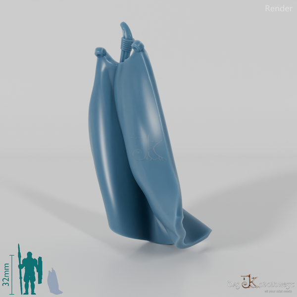 Halfling Cloak A with bow