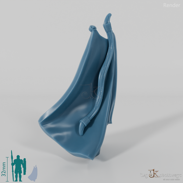 Halfling Cloak A with bow