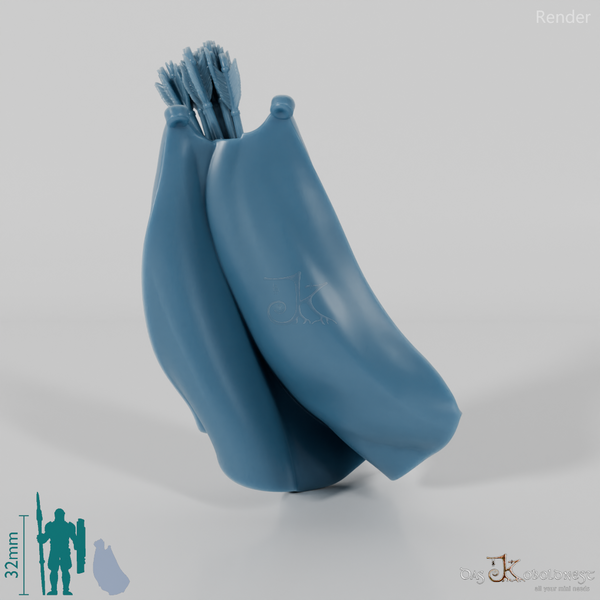 Halfling cloak A with arrow quiver