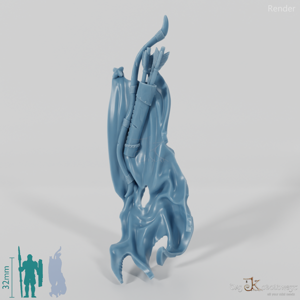 Ghost cloak with bow and quiver