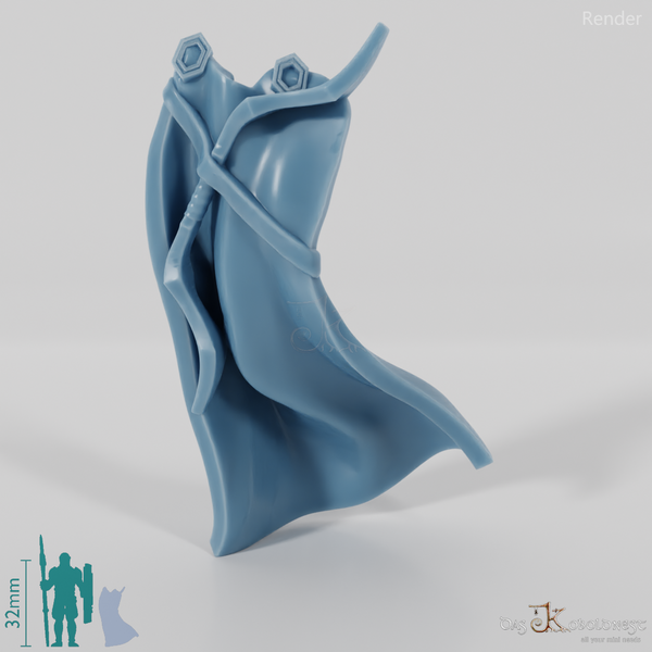 Dwarven cloak with short bow