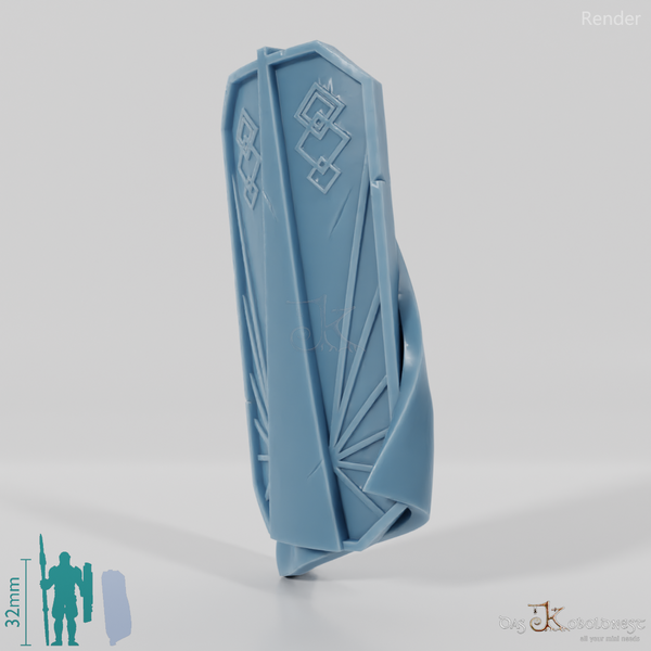 Dwarven cloak with pavese