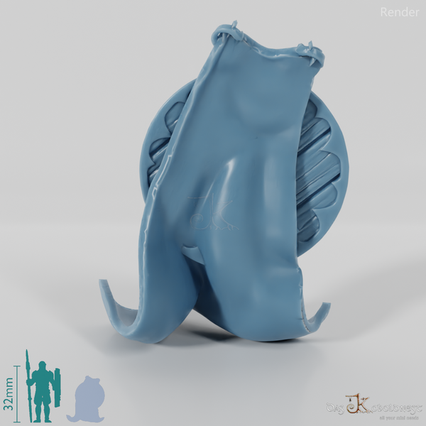 Equestrian cloak with a simple shield