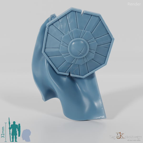 Dwarven cloak with shield