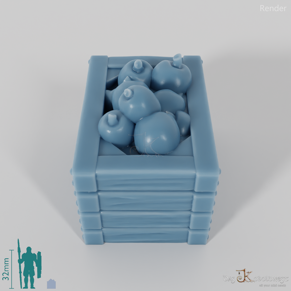 Crate - vegetable box with apples