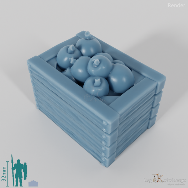 Crate - vegetable box with apples