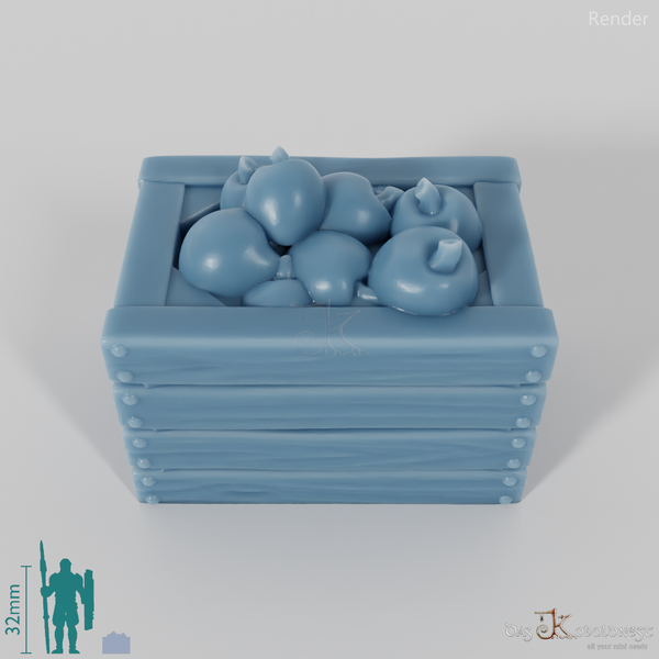 Crate - vegetable box with apples