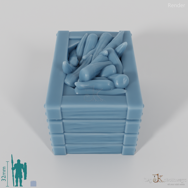 Box - vegetable box with carrots