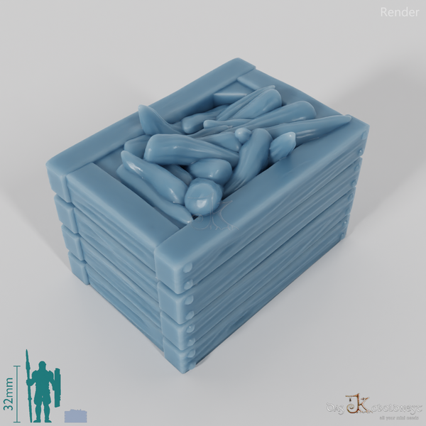 Box - vegetable box with carrots