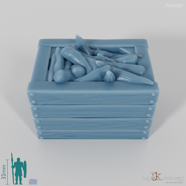 Box - vegetable box with carrots