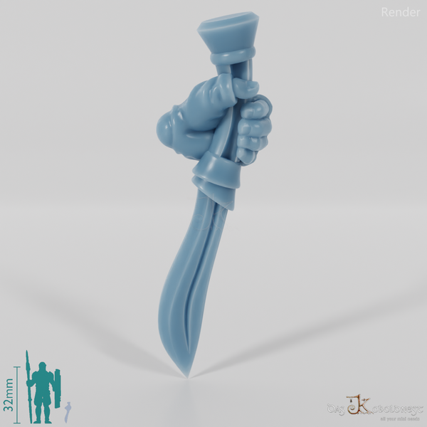 Elven Dagger - Held downwards with Hand A