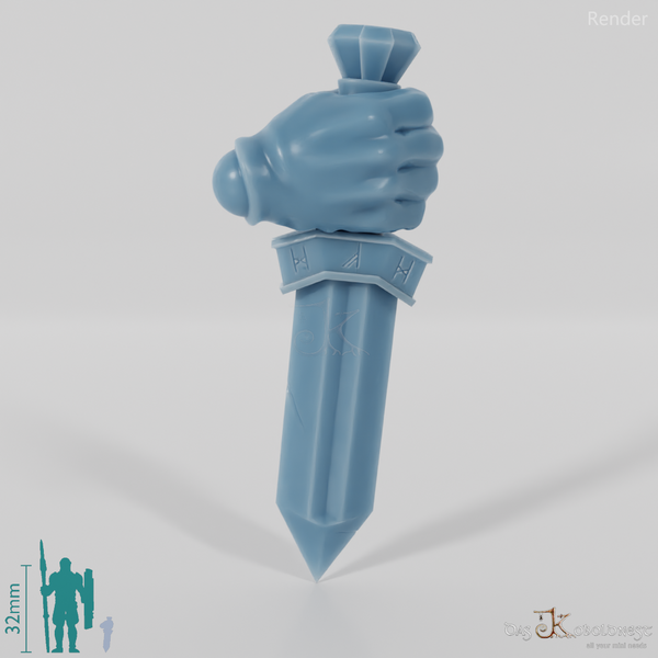 Dwarven Dagger A with Hand (Alternate Pose)