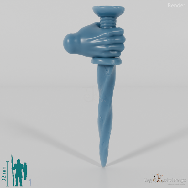 Halfling Dagger A with Hand (Lowered)