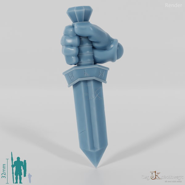 Dwarven Dagger A with Hand (Alternate Pose)