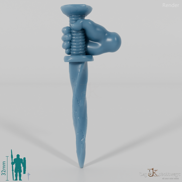 Halfling Dagger A with Hand (Lowered)