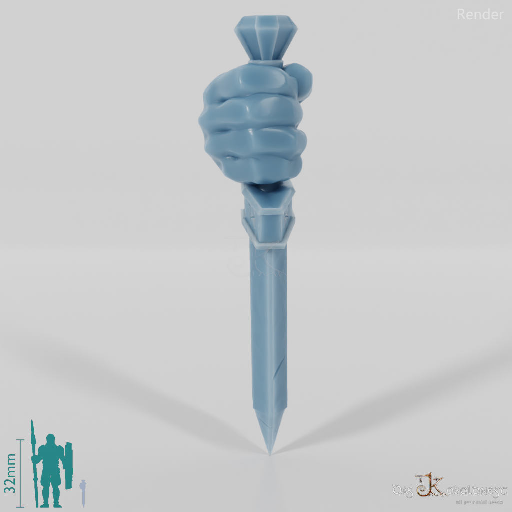 Dwarven Dagger A with Hand (Alternate Pose)