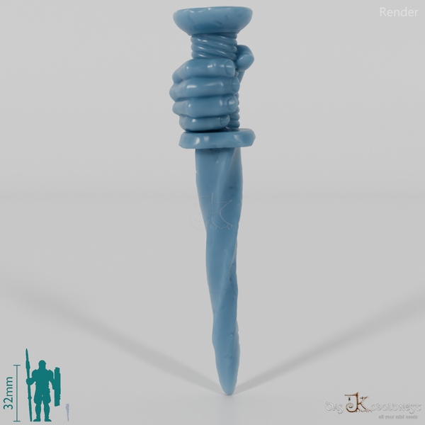 Halfling Dagger A with Hand (Lowered)